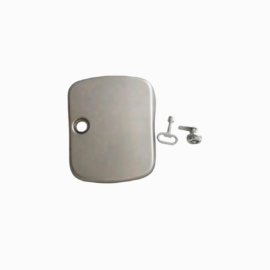 fuel tank toolbox lid with lock