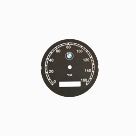 r71 speedo plate, black, dia 78 mm