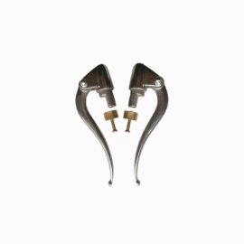 handlebar levers, stainless pair