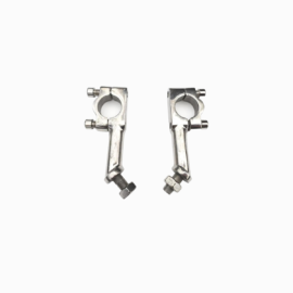 handlebar clamps pair stainless steel